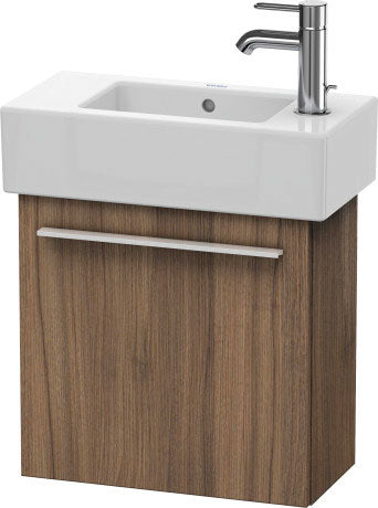 Duravit X-Large 18" x 17" x 9" Walnut Finish One Door Wall-Mounted Vanity Unit (XL6208R7979)