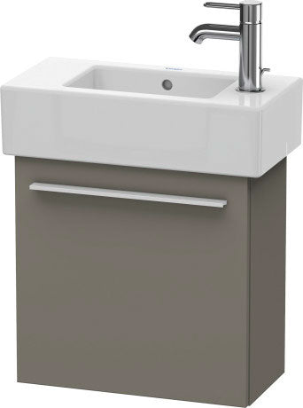 Duravit X-Large 18" x 17" x 9" Flannel Gray Finish One Door Wall-Mounted Vanity Unit (XL6208R9090)