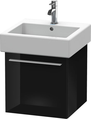 Duravit X-Large 18" x 18" x 17" Black Finish Wall-Mounted Vanity Unit (XL604304040)