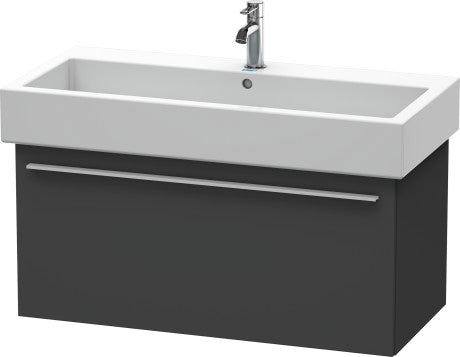 Duravit X-Large 30" x 18" x 17" Graphite Finish Wall-Mounted Vanity Unit (XL604504949)