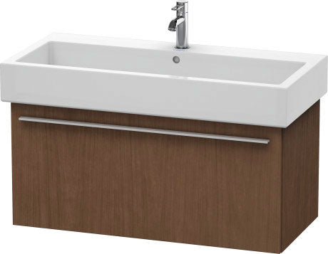 Duravit X-Large 37" x 18" x 17" American Walnut Finish Wall-Mounted Vanity Unit (XL604601313)