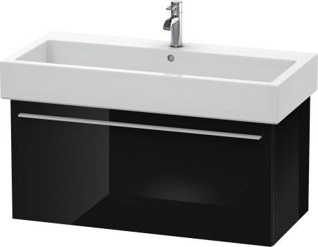 Duravit X-Large 37" x 18" x 17" Black Finish Wall-Mounted Vanity Unit (XL604604040)