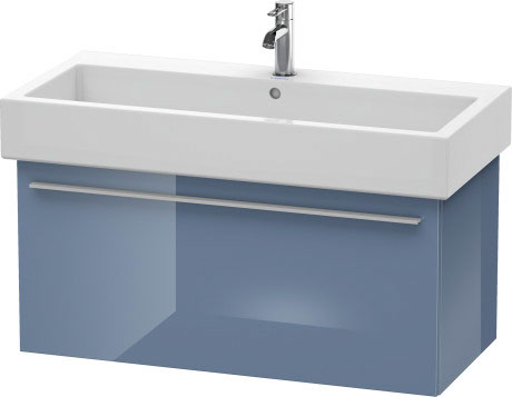 Duravit X-Large 37" x 18" x 17" Stone Blue Finish Wall-Mounted Vanity Unit (XL604604747)