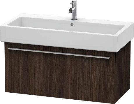 Duravit X-Large 37" x 18" x 17" Chestnut Dark Finish Wall-Mounted Vanity Unit (XL604605353)