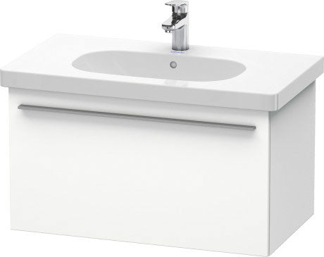 Duravit X-Large 31" x 18" x 18" White Finish One Drawer Wall-Mounted Vanity Unit (XL604801818)