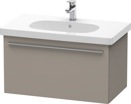 Duravit X-Large 31" x 18" x 18" Basalt Finish One Drawer Wall-Mounted Vanity Unit (XL604804343)