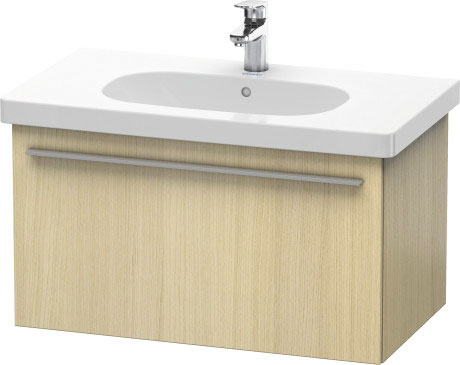 Duravit X-Large 31" x 18" x 18" Mediterranean Oak Finish One Drawer Wall-Mounted Vanity Unit (XL604807171)