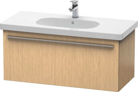 Duravit X-Large 39" x 18" x 18" Brushed Oak Finish One Drawer Wall-Mounted Vanity Unit (XL604901212)