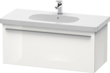Duravit X-Large 39" x 18" x 18" White Finish One Drawer Wall-Mounted Vanity Unit (XL604907575)