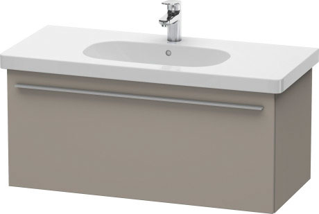 Duravit X-Large 39" x 18" x 18" Basalt Finish One Drawer Wall-Mounted Vanity Unit (XL604904343)