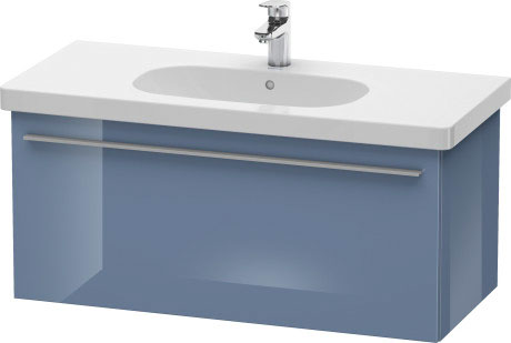 Duravit X-Large 39" x 18" x 18" Stone Blue Finish One Drawer Wall-Mounted Vanity Unit (XL604904747)