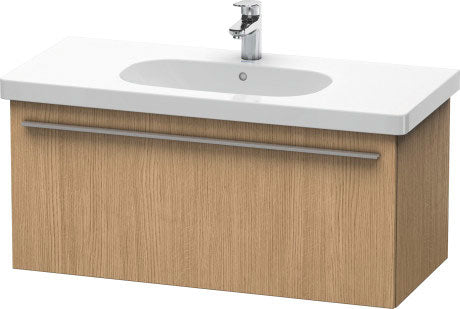 Duravit X-Large 39" x 18" x 18" European Oak Finish One Drawer Wall-Mounted Vanity Unit (XL604905252)