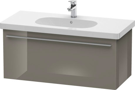 Duravit X-Large 39" x 18" x 18" Flannel Gray Finish One Drawer Wall-Mounted Vanity Unit (XL604908989)