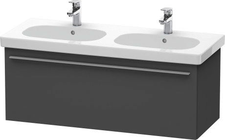 Duravit X-Large 45" x 18" x 18" Graphite Finish Wall-Mounted Vanity Unit (XL605004949)