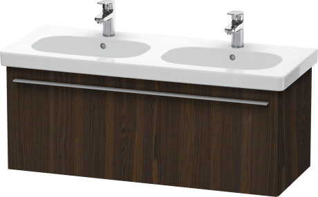 Duravit X-Large 45" x 18" x 18" Walnut Brushed Finish Wall-Mounted Vanity Unit (XL605006969)