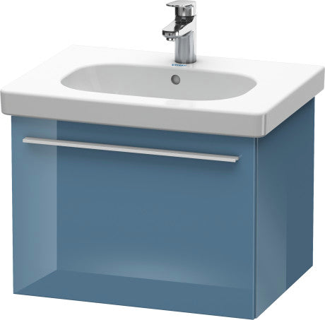 Duravit X-Large 24" x 18" x 18" Stone Blue High Gloss Finish Wall-Mounted Vanity Unit (XL605104747)