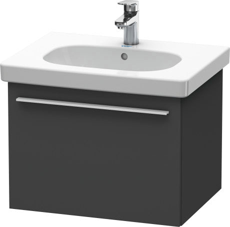 Duravit X-Large 24" x 18" x 18" Graphite Finish Wall-Mounted Vanity Unit (XL605104949)