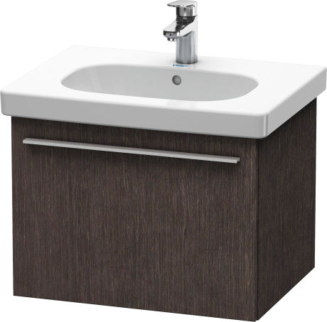 Duravit X-Large 24" x 18" x 18" Dark Brushed Oak Finish Wall-Mounted Vanity Unit (XL605107272)
