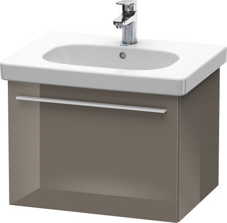 Duravit X-Large 24" x 18" x 18" Flannel Gray Finish Wall-Mounted Vanity Unit (XL605108989)