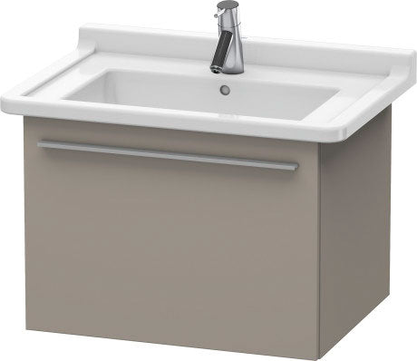 Duravit X-Large 24" x 18" x 18" Basalt Finish Wall-Mounted Vanity Unit (XL605604343)