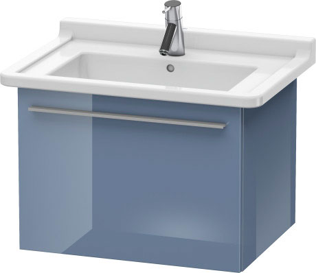 Duravit X-Large 24" x 18" x 18" Stone Blue High Gloss Finish Wall-Mounted Vanity Unit (XL605604747)