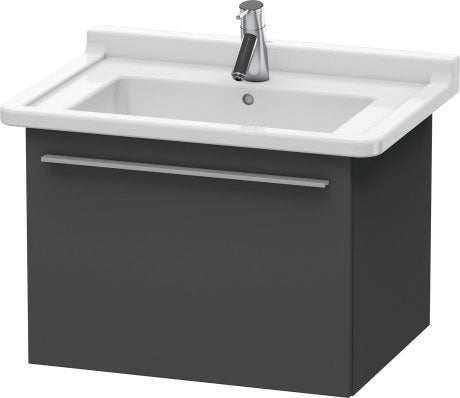 Duravit X-Large 24" x 18" x 18" Graphite Finish Wall-Mounted Vanity Unit (XL605604949)