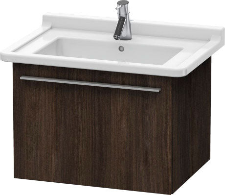 Duravit X-Large 24" x 18" x 18" Chestnut Dark Finish Wall-Mounted Vanity Unit (XL605605353)
