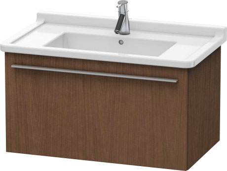 Duravit X-Large 31" x 18" x 18" American Walnut Finish Wall-Mounted Vanity Unit (XL605701313)