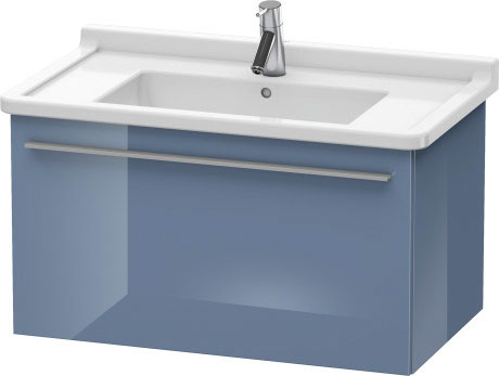 Duravit X-Large 31" x 18" x 18" Stone Blue High Gloss Finish Wall-Mounted Vanity Unit (XL605704747)