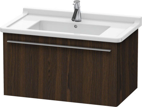 Duravit X-Large 31" x 18" x 18" Walnut Brushed Finish Wall-Mounted Vanity Unit (XL605706969)