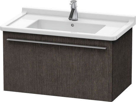 Duravit X-Large 31" x 18" x 18" Dark Brushed Oak Finish Wall-Mounted Vanity Unit (XL605707272)