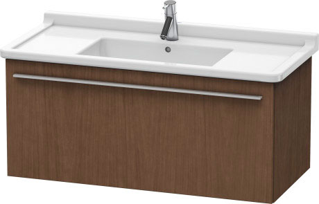 Duravit X-Large 39" x 18" x 18" American Walnut Finish Wall-Mounted Vanity Unit (XL605801313)