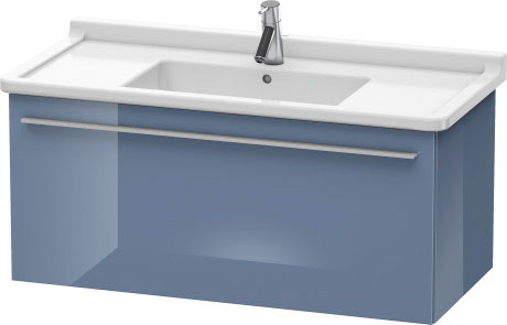 Duravit X-Large 39" x 18" x 18" Stone Blue High Gloss Finish Wall-Mounted Vanity Unit (XL605804747)