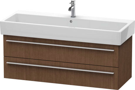 Duravit X-Large 45" x 18" x 17" American Walnut Finish Wall-Mounted Vanity Unit (XL634701313)