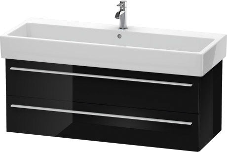Duravit X-Large 45" x 18" x 17" Black Finish Wall-Mounted Vanity Unit (XL634704040)