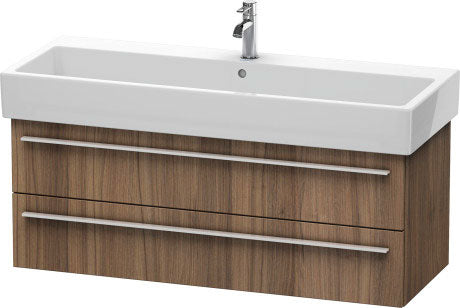 Duravit X-Large 45" x 18" x 17" Walnut Finish Wall-Mounted Vanity Unit (XL634707979)