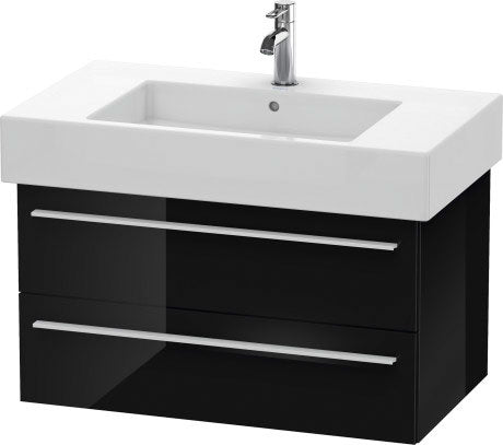 Duravit X-Large 31" x 18" x 18" Black Finish Wall-Mounted Vanity Unit (XL635204040)