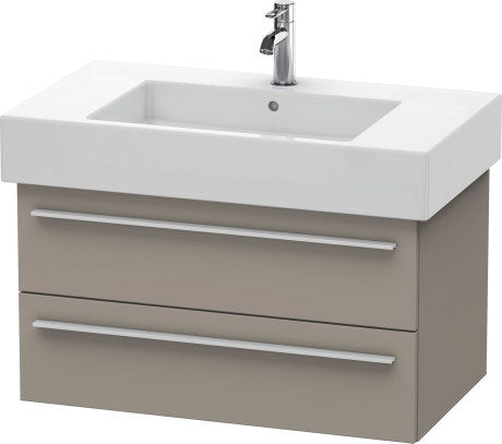 Duravit X-Large 31" x 18" x 18" Basalt Finish Wall-Mounted Vanity Unit (XL635204343)