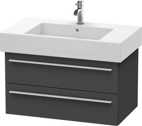 Duravit X-Large 31" x 18" x 18" Graphite Finish Wall-Mounted Vanity Unit (XL635204949)