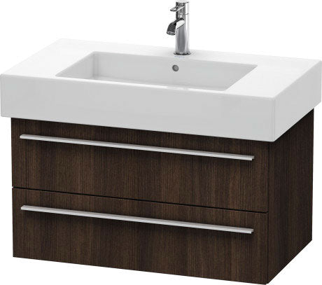 Duravit X-Large 31" x 18" x 18" Chestnut Dark Finish Wall-Mounted Vanity Unit (XL635205353)