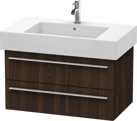 Duravit X-Large 31" x 18" x 18" Walnut Brushed Finish Wall-Mounted Vanity Unit (XL635206969)