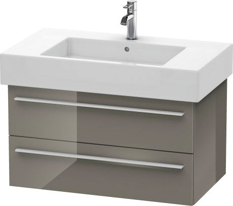 Duravit X-Large 31" x 18" x 18" Flannel Gray Finish Wall-Mounted Vanity Unit (XL635208989)