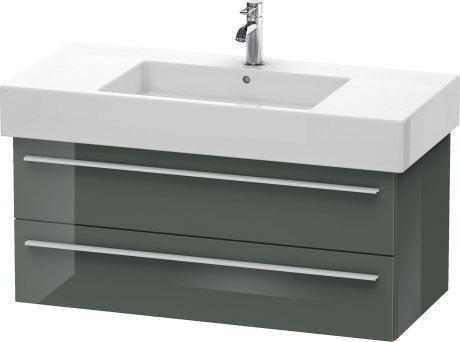 Duravit X-Large 39" x 18" x 18" Dolomite Gray Finish Wall-Mounted Vanity Unit (XL635303838)