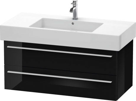 Duravit X-Large 39" x 18" x 18" Black Finish Wall-Mounted Vanity Unit (XL635304040)