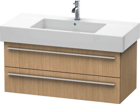Duravit X-Large 39" x 18" x 18" European Oak Finish Wall-Mounted Vanity Unit (XL635305252)