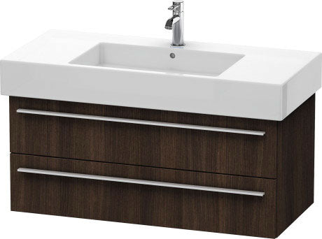 Duravit X-Large 39" x 18" x 18" Chestnut Dark Finish Wall-Mounted Vanity Unit (XL635305353)