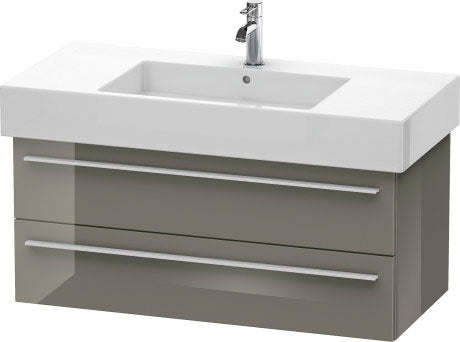 Duravit X-Large 39" x 18" x 18" Flannel Gray Finish Wall-Mounted Vanity Unit (XL635308989)