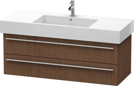 Duravit X-Large 47" x 18" x 18" American Walnut Finish Wall-Mounted Vanity Unit (XL635401313)