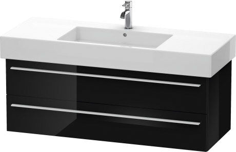 Duravit X-Large 47" x 18" x 18" Black Finish Wall-Mounted Vanity Unit (XL635404040)
