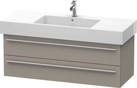 Duravit X-Large 47" x 18" x 18" Basalt Finish Wall-Mounted Vanity Unit (XL635404343)
